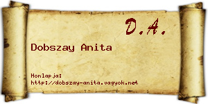 Dobszay Anita névjegykártya